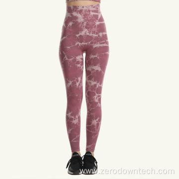 tie-dye seamless tight hips outdoor fitness yoga pants